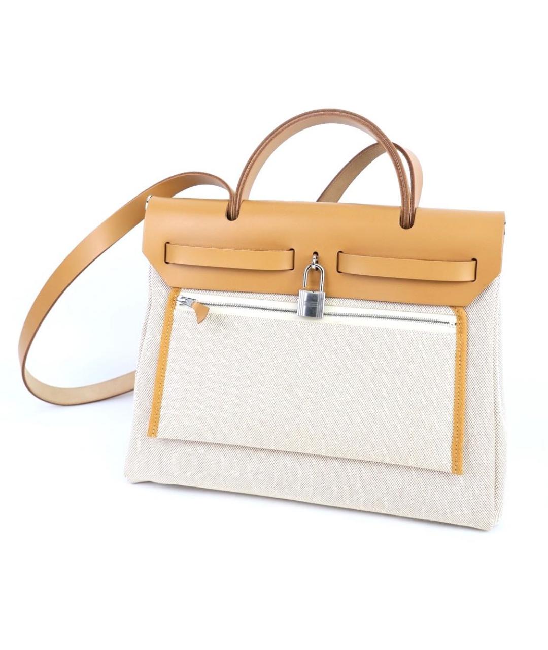 HERMES Бежевая сумка через плечо, фото 4