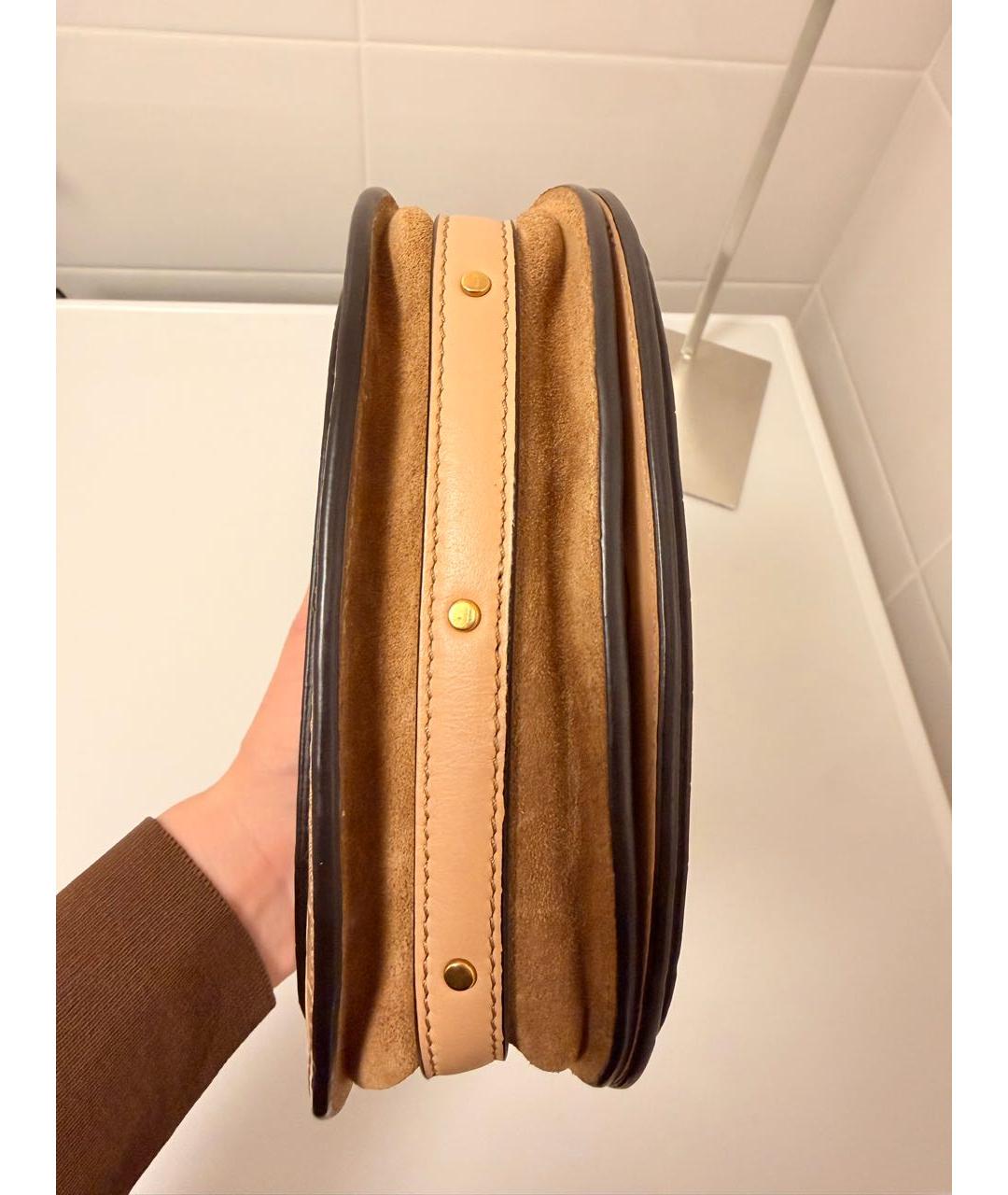 CHLOE Бежевая кожаная сумка через плечо, фото 3