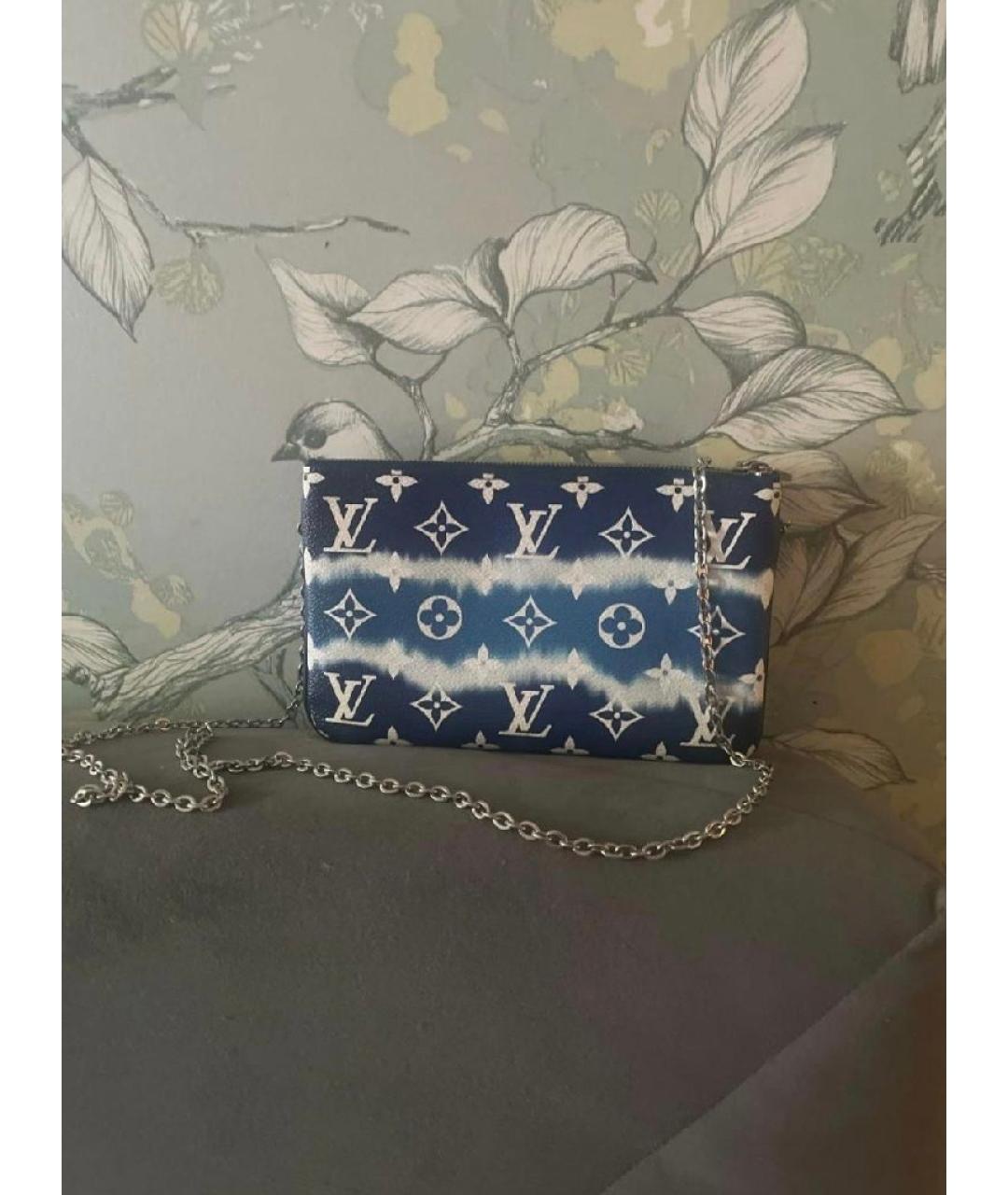 LOUIS VUITTON Синяя сумка через плечо, фото 2