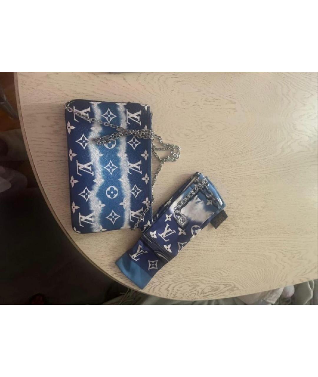 LOUIS VUITTON Синяя сумка через плечо, фото 6