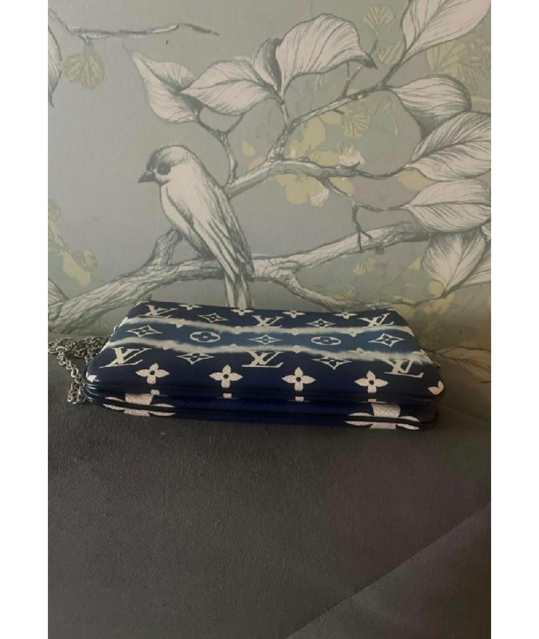 LOUIS VUITTON Синяя сумка через плечо, фото 4