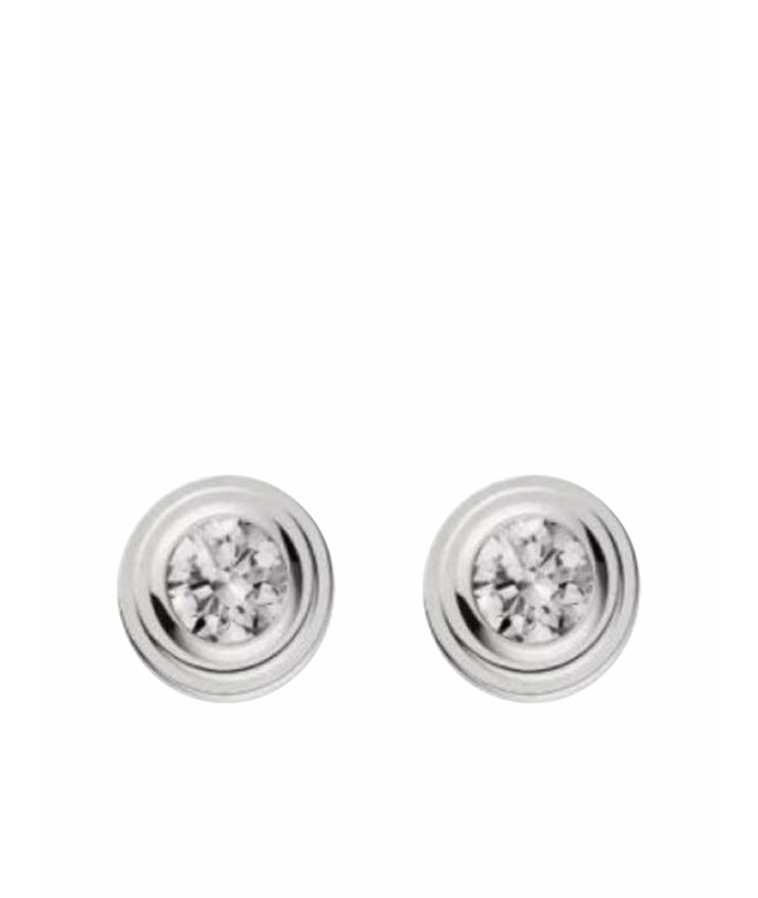 CARTIER Белые серьги из белого золота, фото 1
