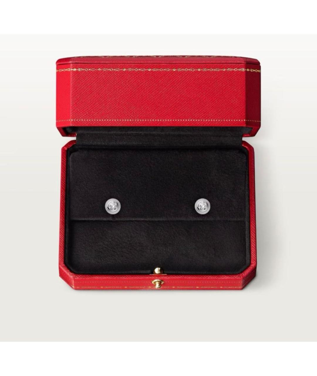 CARTIER Белые серьги из белого золота, фото 5