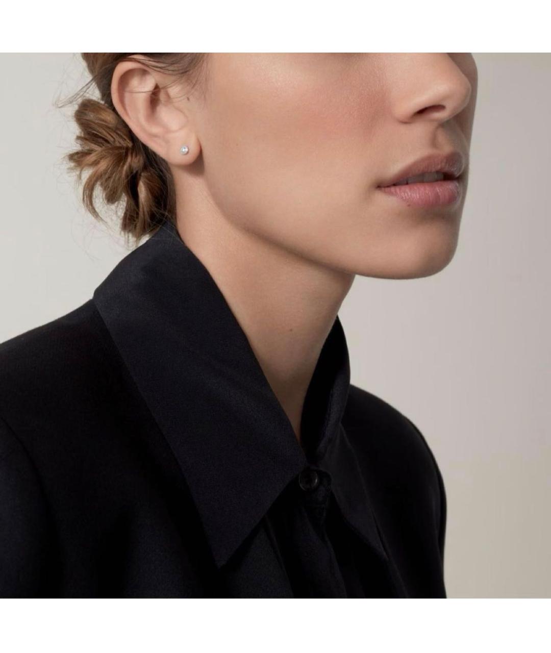 CARTIER Белые серьги из белого золота, фото 2