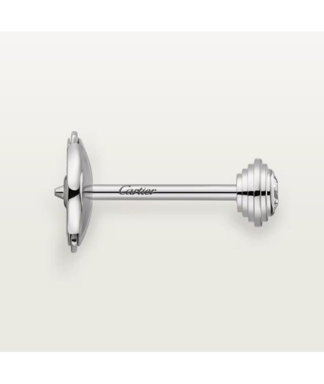 CARTIER Белые серьги из белого золота, фото 4