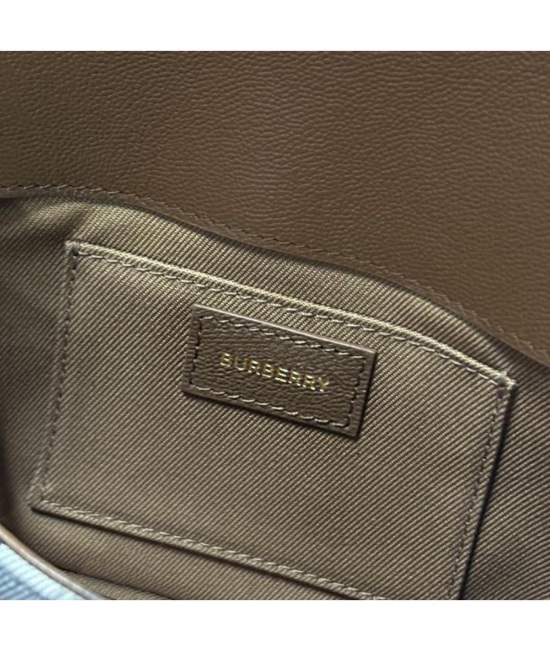 BURBERRY Коричневая кожаная сумка через плечо, фото 4