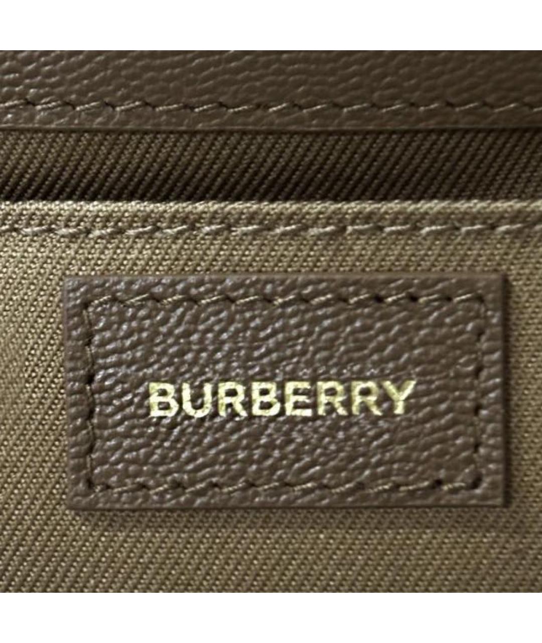 BURBERRY Коричневая кожаная сумка через плечо, фото 3