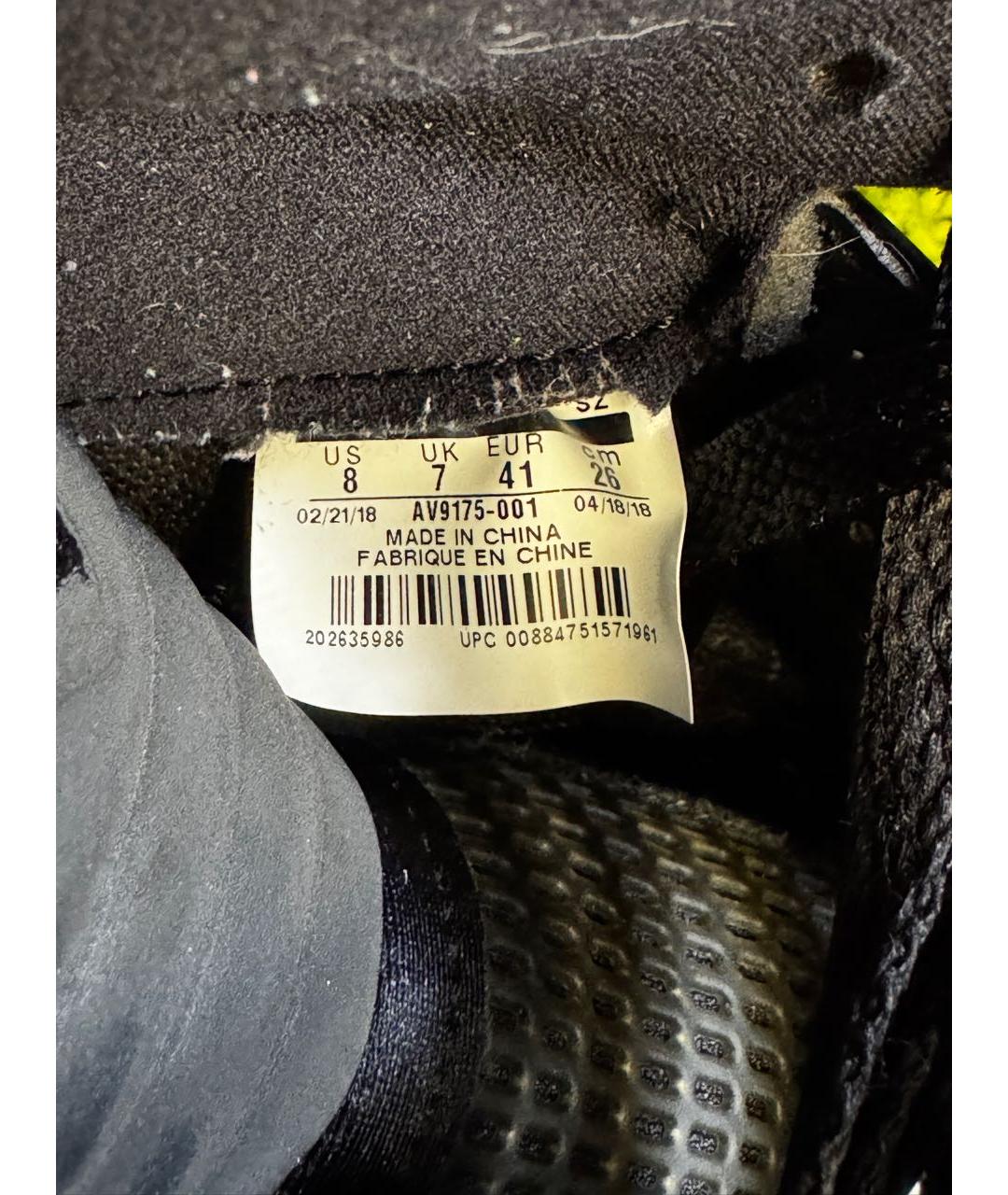 JORDAN Черные нубуковые высокие кроссовки / кеды, фото 4