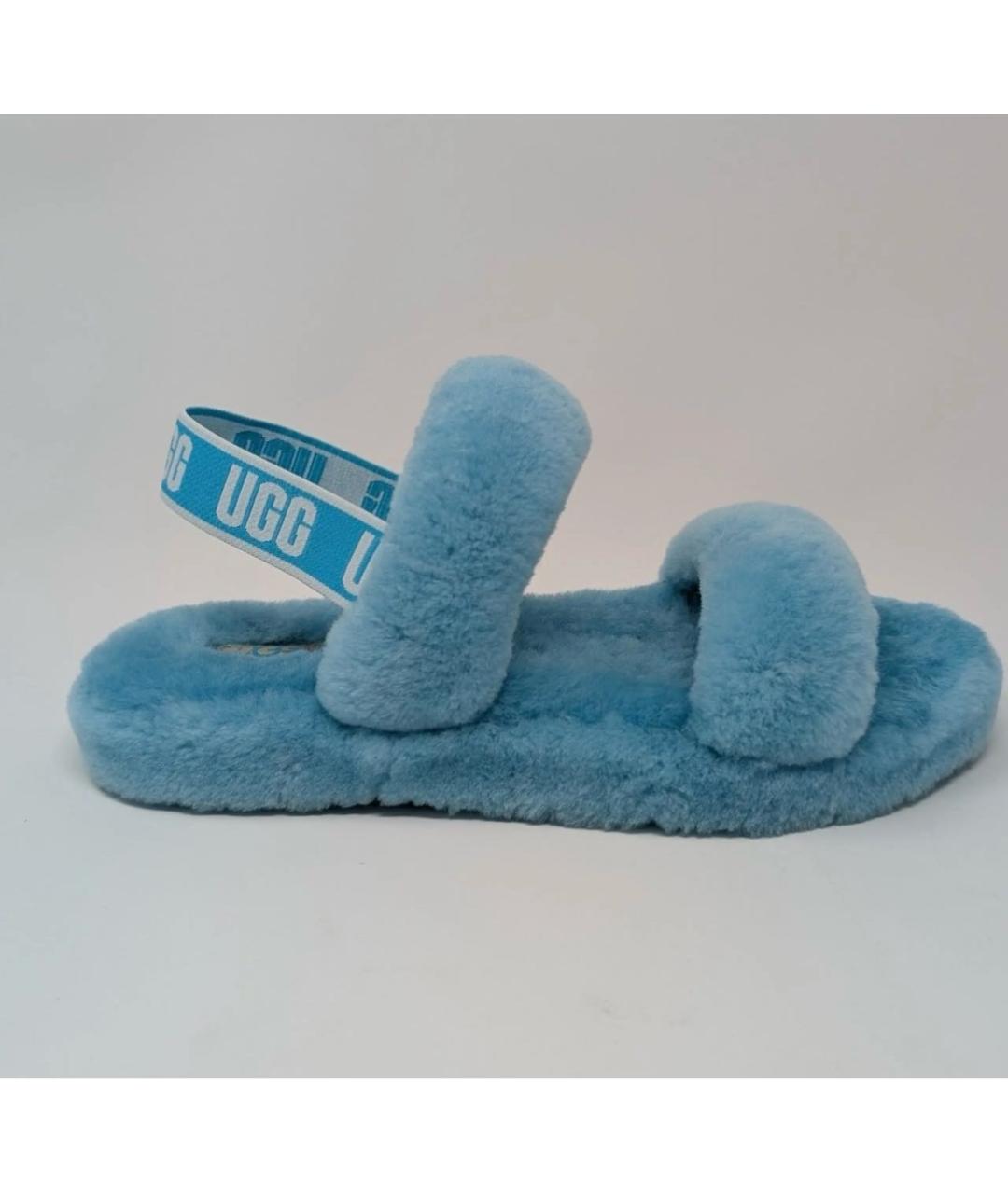 UGG AUSTRALIA Голубые мюли, фото 9