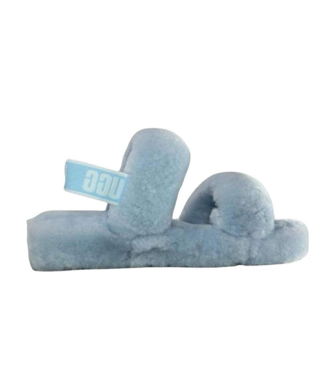 UGG AUSTRALIA Голубые мюли, фото 3