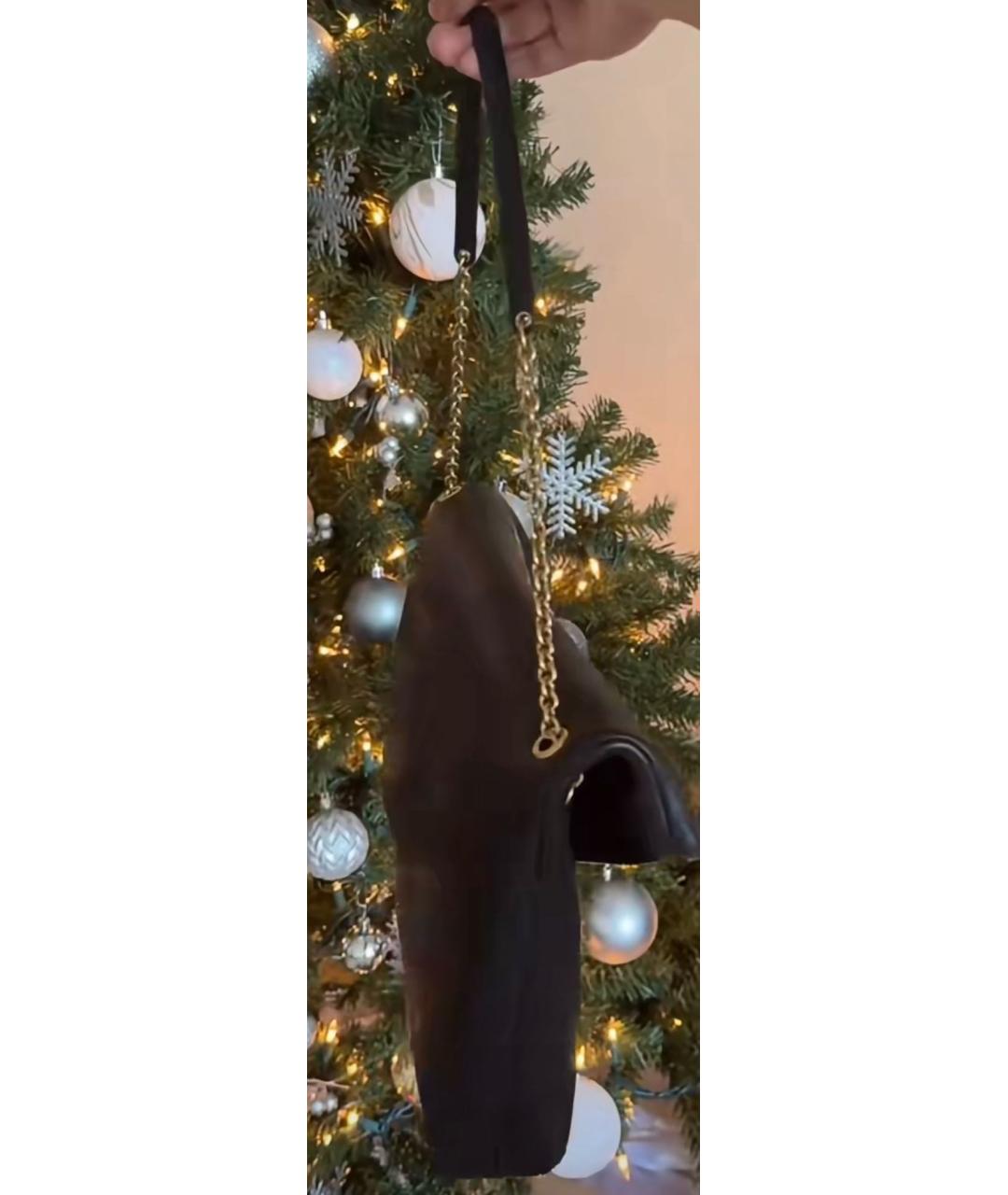 SAINT LAURENT Черная кожаная сумка через плечо, фото 7