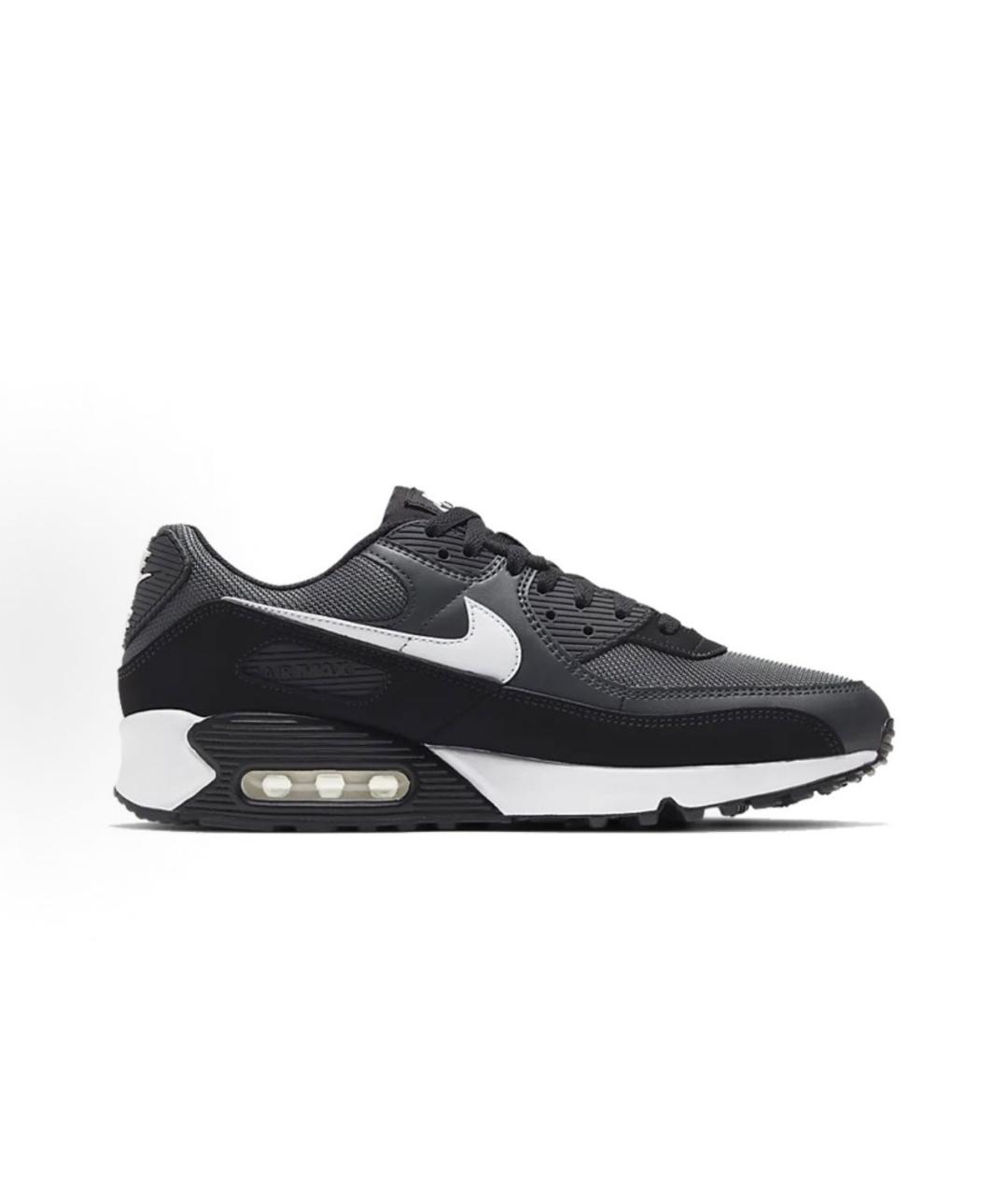 NIKE Черные кожаные низкие кроссовки / кеды, фото 2