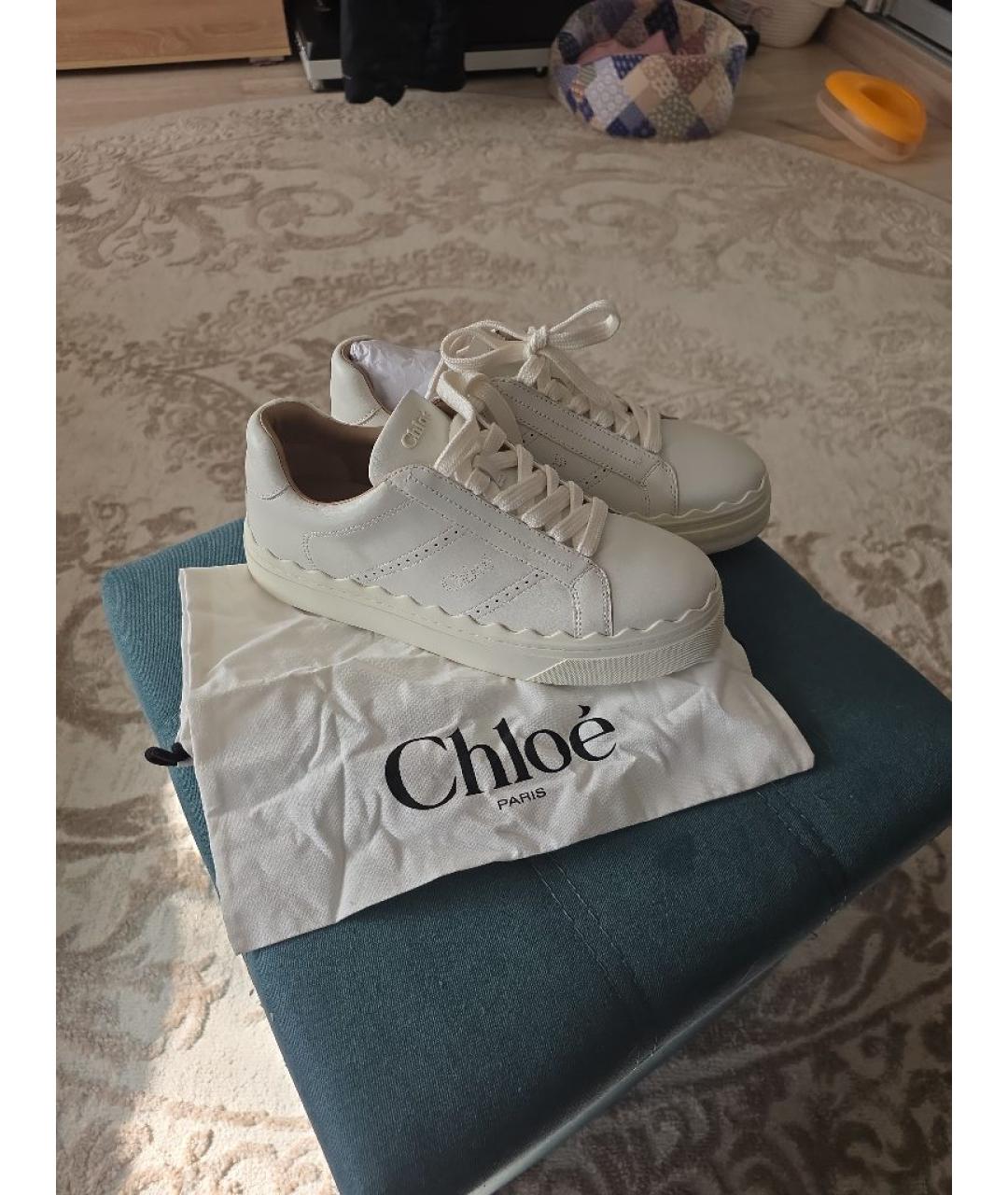 CHLOE Белые кеды, фото 4