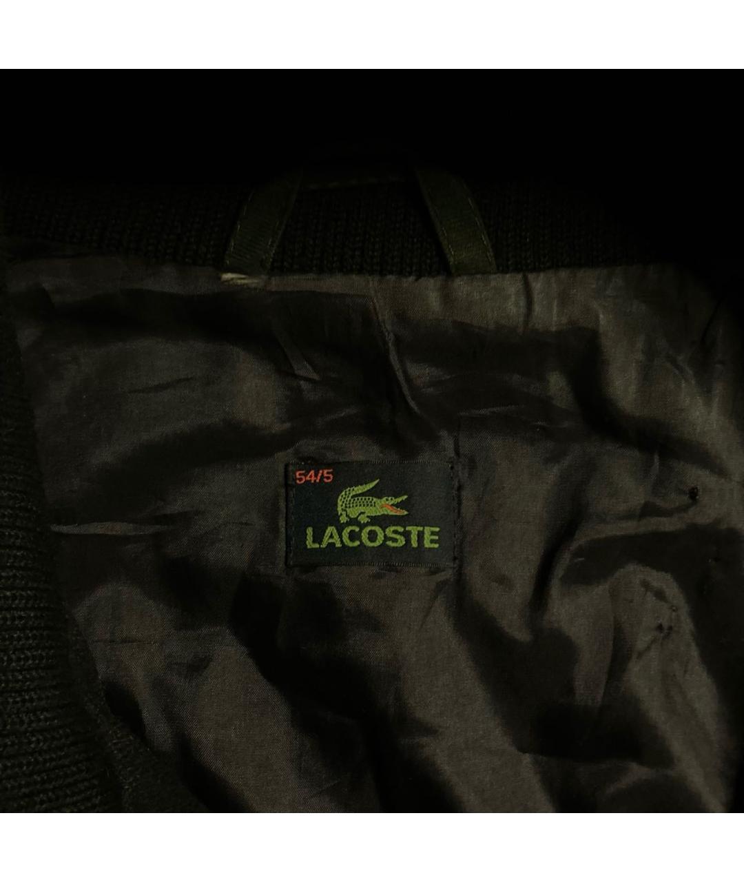 LACOSTE Черное шерстяное пальто, фото 8