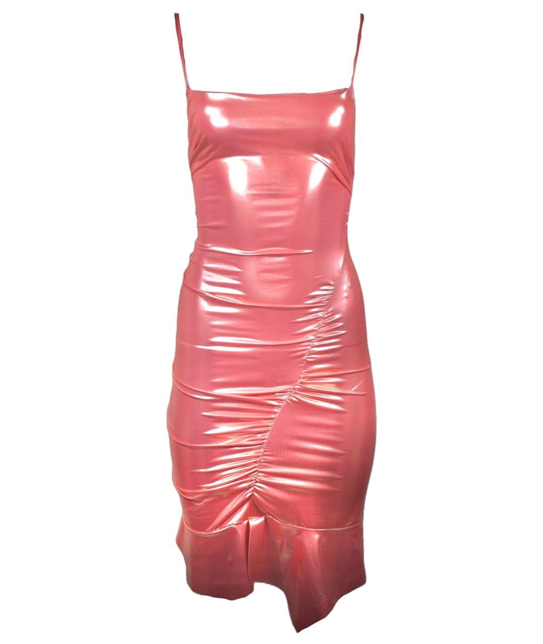 MOSCHINO Коралловое коктейльное платье, фото 9