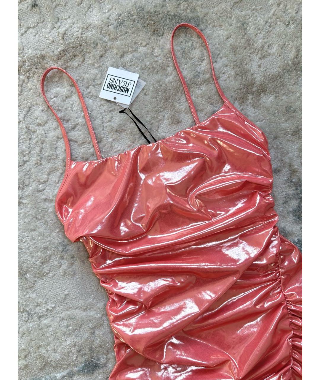 MOSCHINO Коралловое коктейльное платье, фото 5