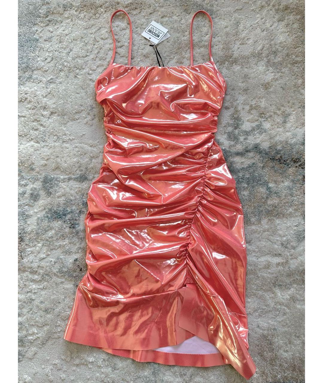 MOSCHINO Коралловое коктейльное платье, фото 2