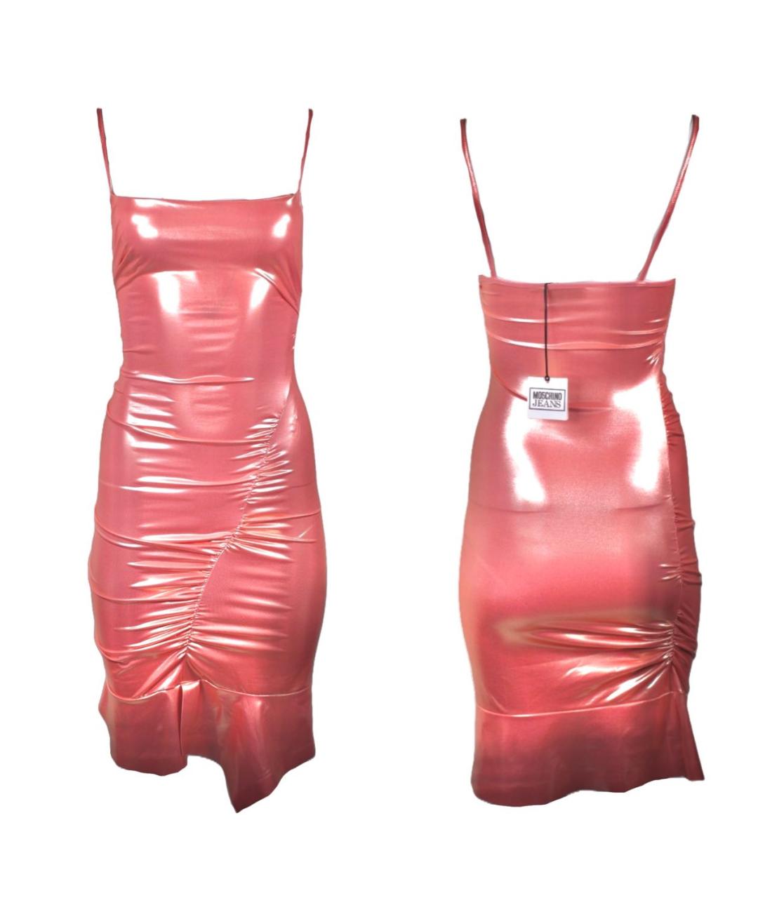 MOSCHINO Коралловое коктейльное платье, фото 4