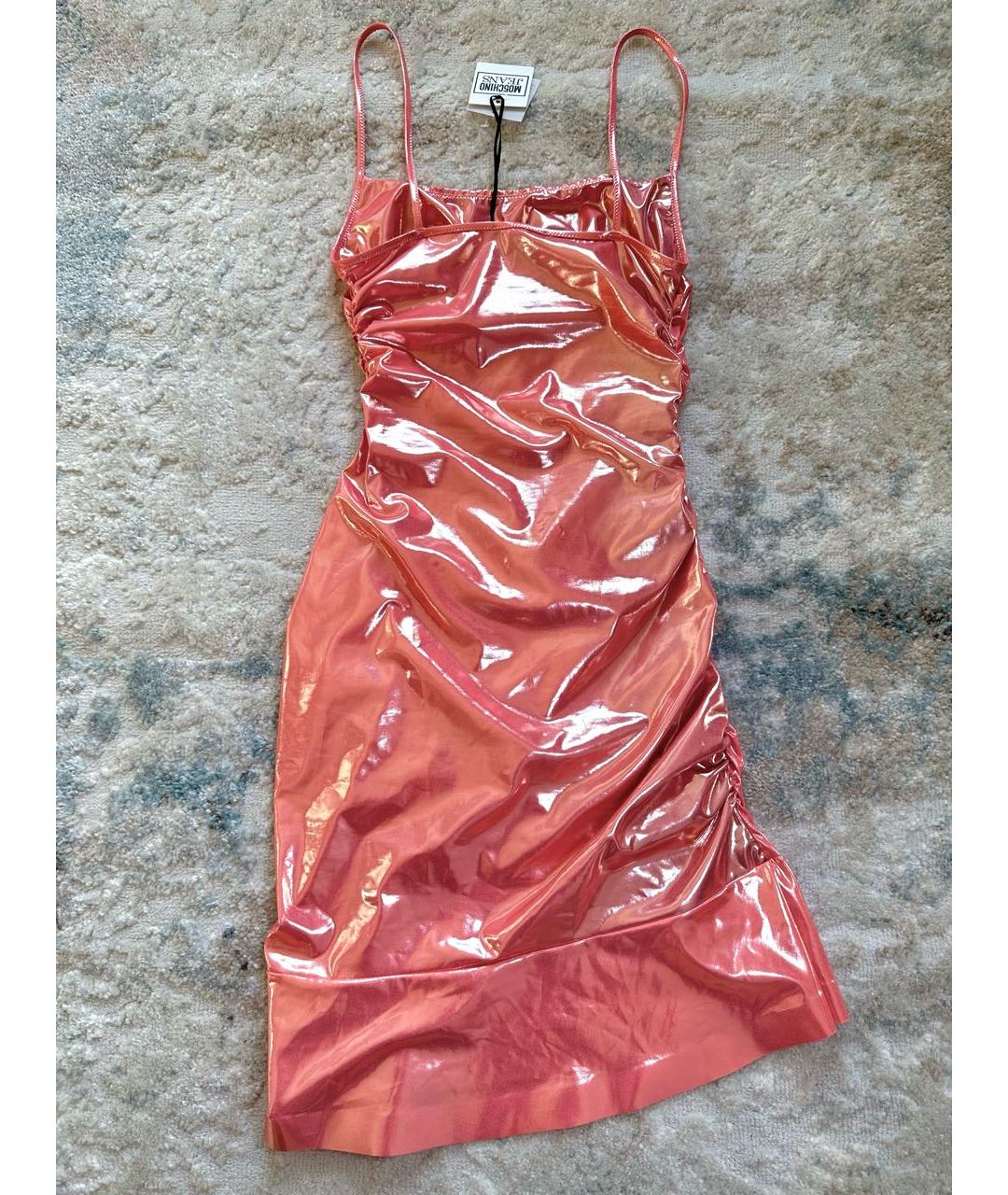 MOSCHINO Коралловое коктейльное платье, фото 3