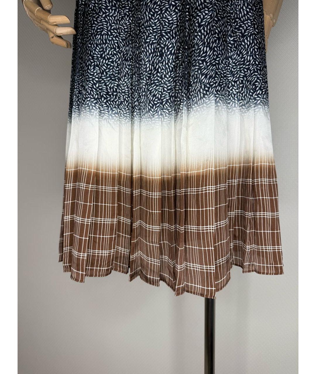 TORY BURCH Мульти шелковая юбка миди, фото 3