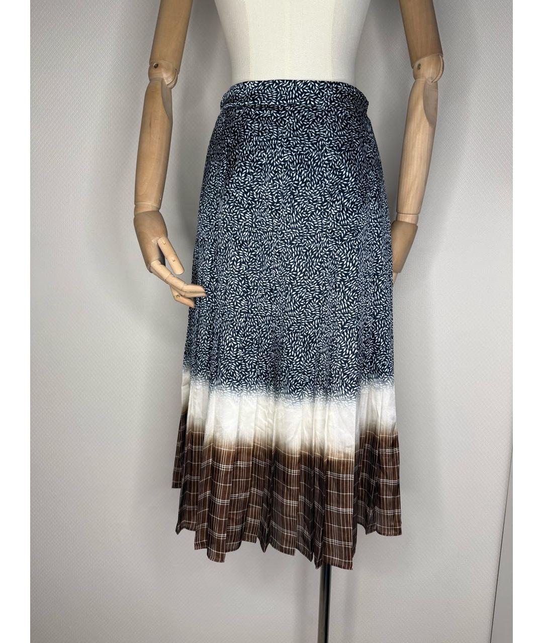 TORY BURCH Мульти шелковая юбка миди, фото 7