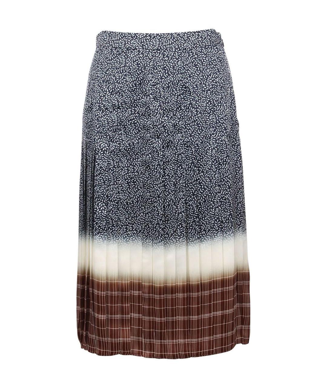 TORY BURCH Мульти шелковая юбка миди, фото 8