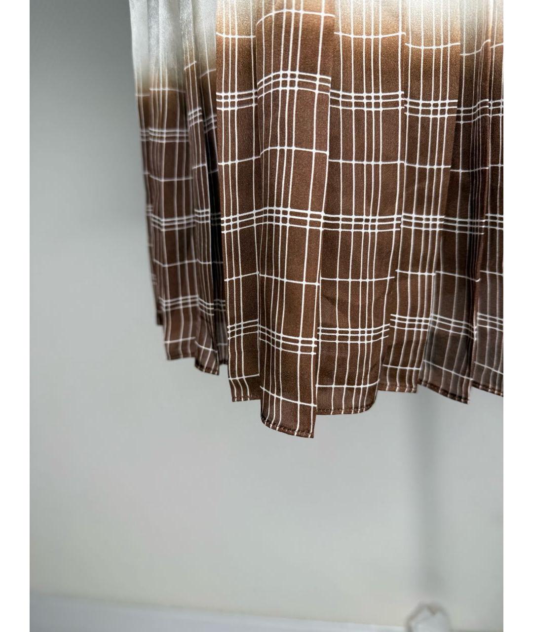 TORY BURCH Мульти шелковая юбка миди, фото 5