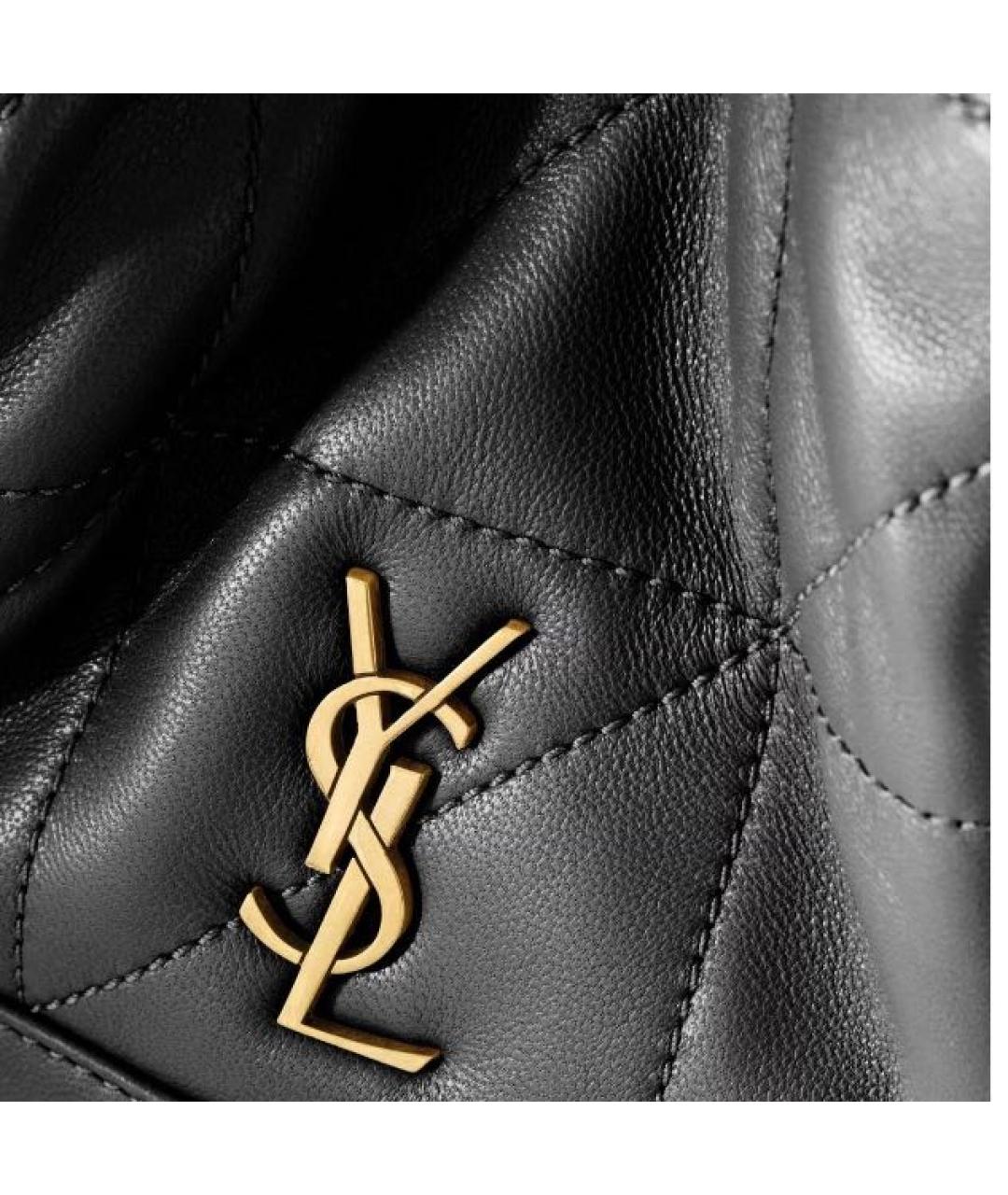 SAINT LAURENT Черная кожаная сумка через плечо, фото 4