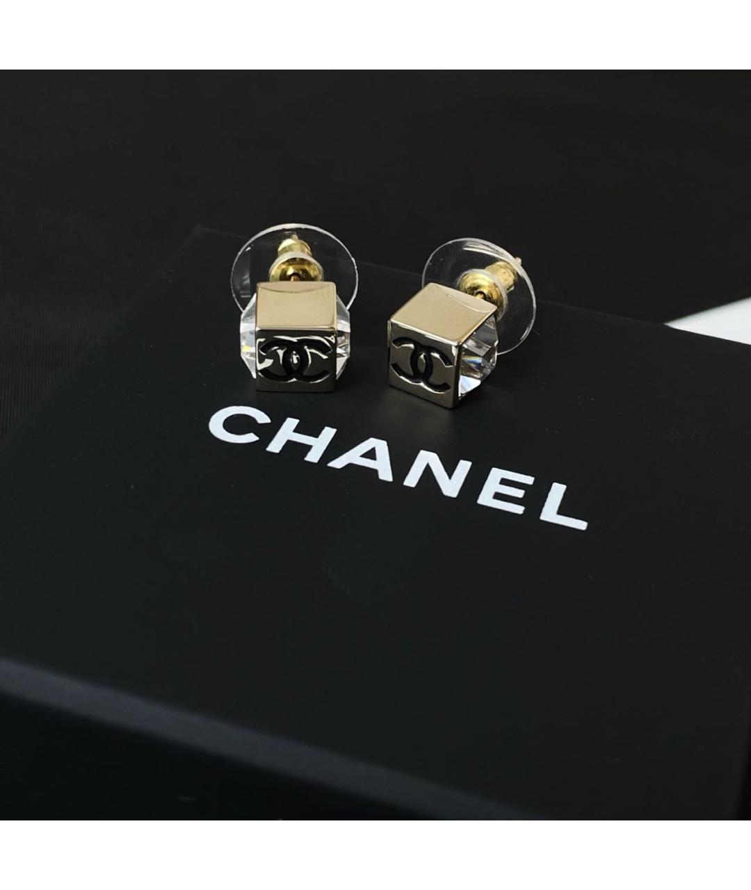 CHANEL Золотые серьги, фото 3