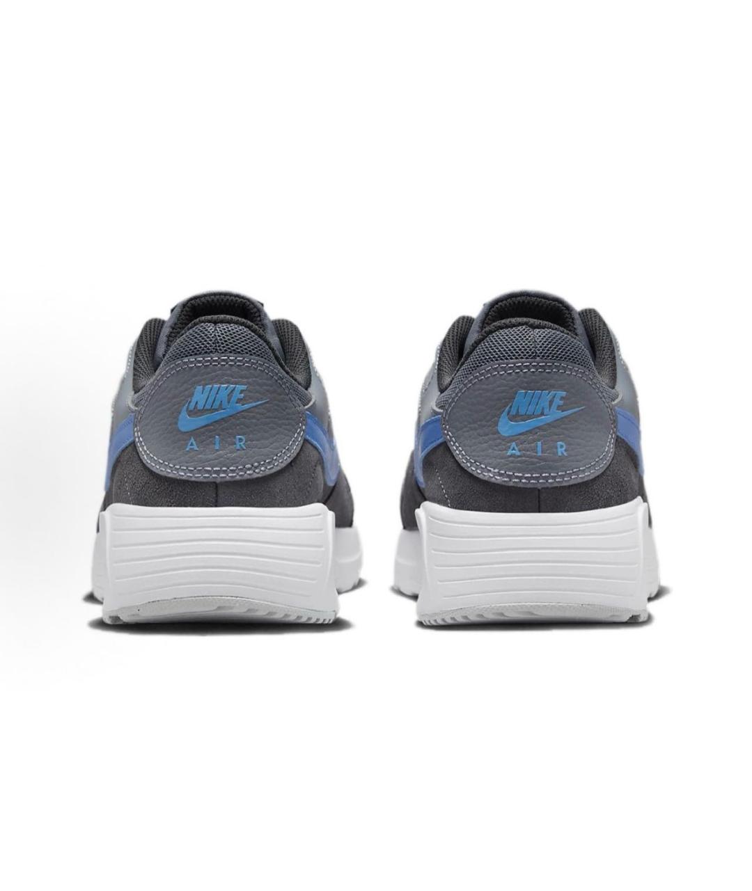 NIKE Серые синтетические низкие кроссовки / кеды, фото 4