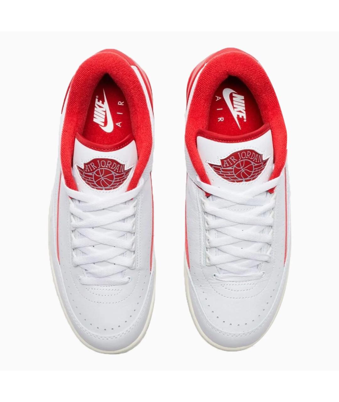 JORDAN Белые кожаные низкие кроссовки / кеды, фото 4