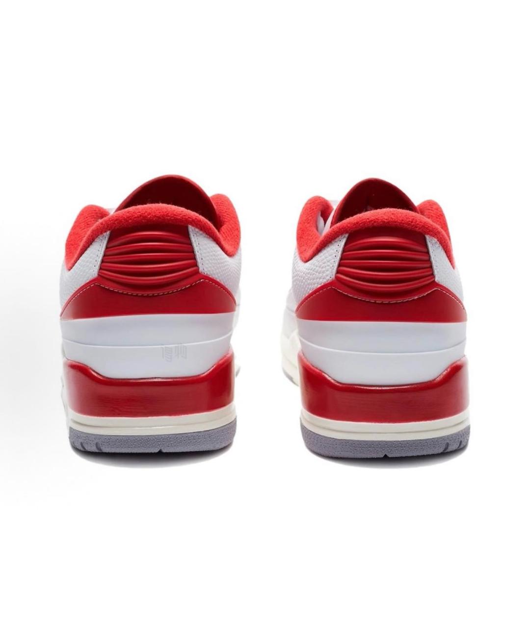 JORDAN Белые кожаные низкие кроссовки / кеды, фото 3