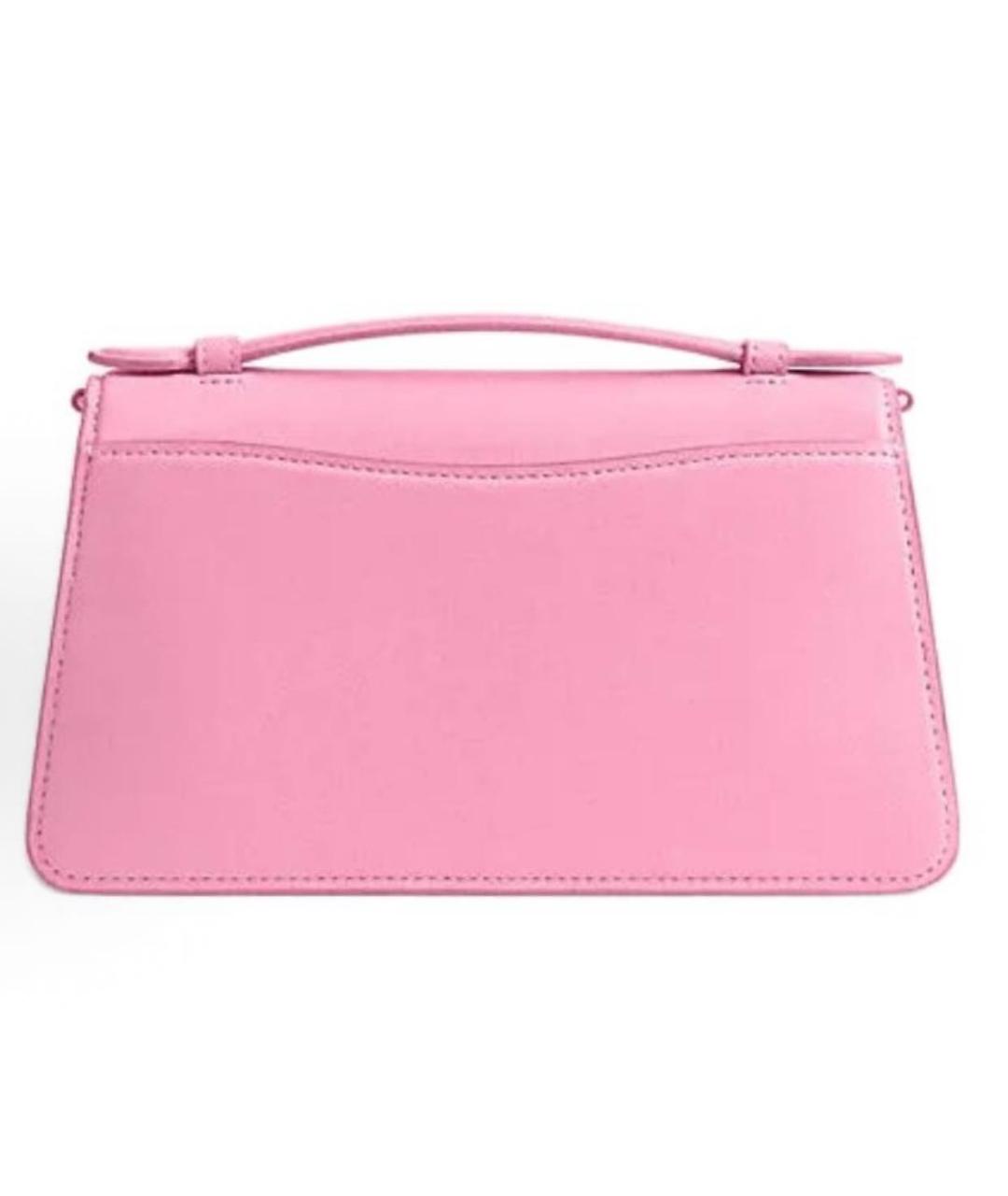 COACH Розовая кожаная сумка через плечо, фото 3