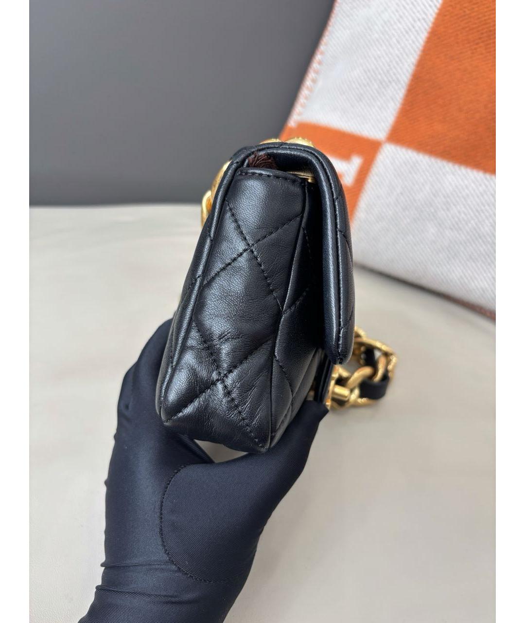 CHANEL Черная кожаная сумка через плечо, фото 7