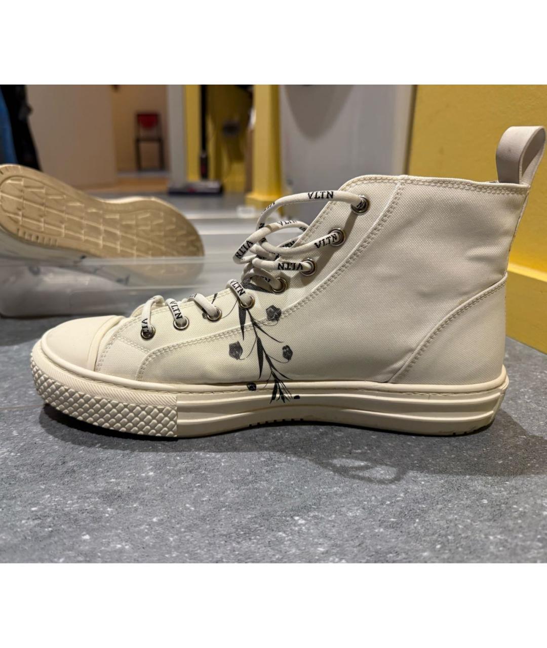 VALENTINO Белые текстильные кеды, фото 3