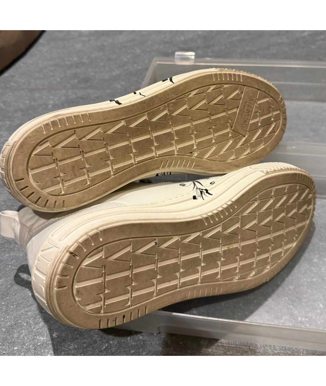 VALENTINO Белые текстильные кеды, фото 4