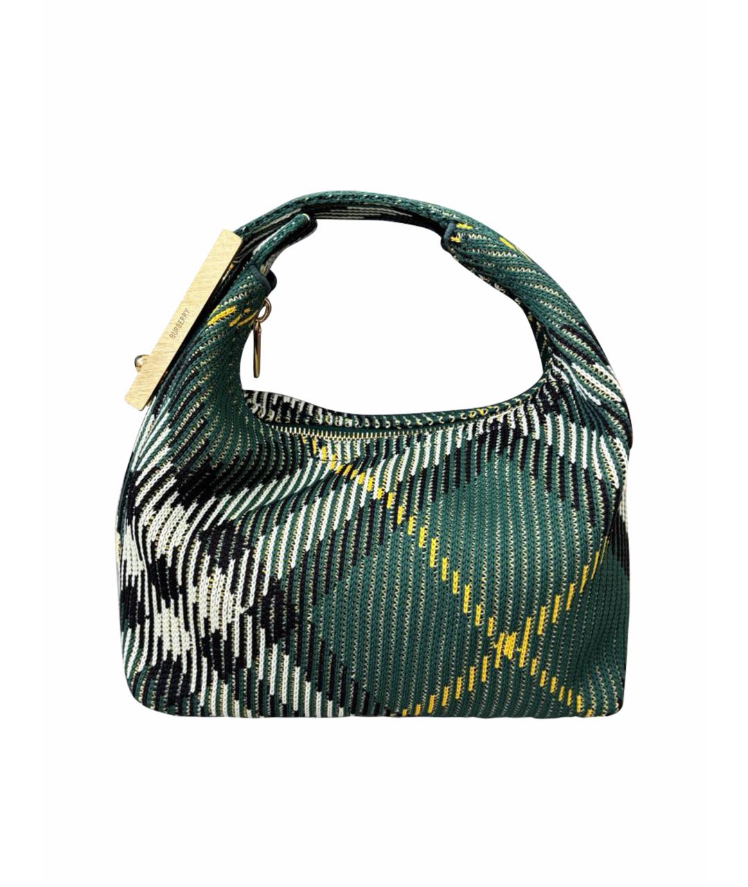 BURBERRY Зеленая сумка тоут, фото 1