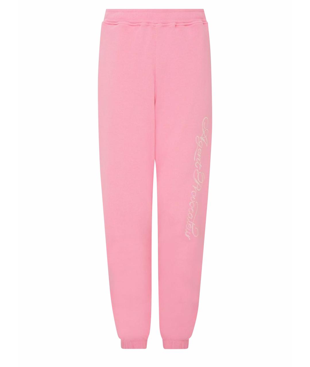 AGENT PROVOCATEUR Розовые хлопковые спортивные брюки и шорты, фото 1