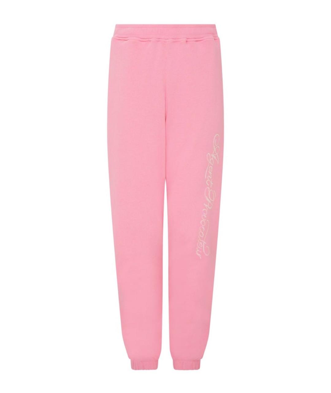 AGENT PROVOCATEUR Розовые хлопковые спортивные брюки и шорты, фото 9