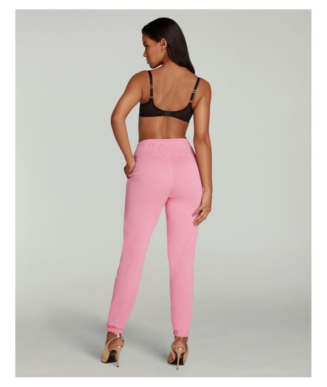 AGENT PROVOCATEUR Розовые хлопковые спортивные брюки и шорты, фото 3