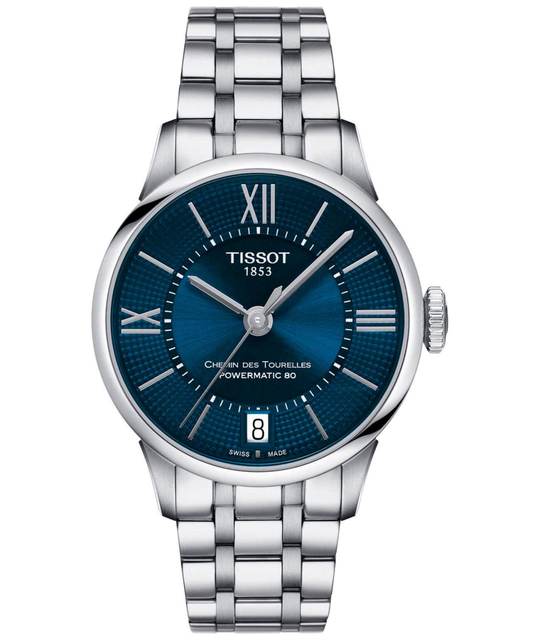 TISSOT Синие металлические часы, фото 1