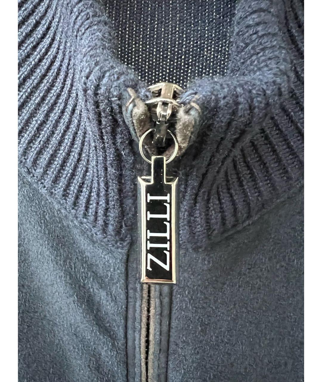 ZILLI Темно-синий кашемировый кардиган, фото 6