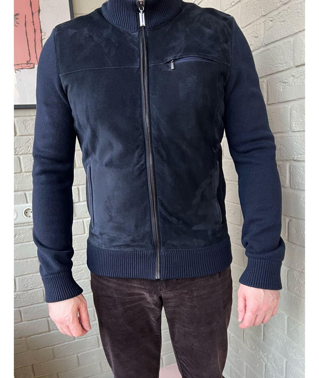 ZILLI Темно-синий кашемировый кардиган, фото 7
