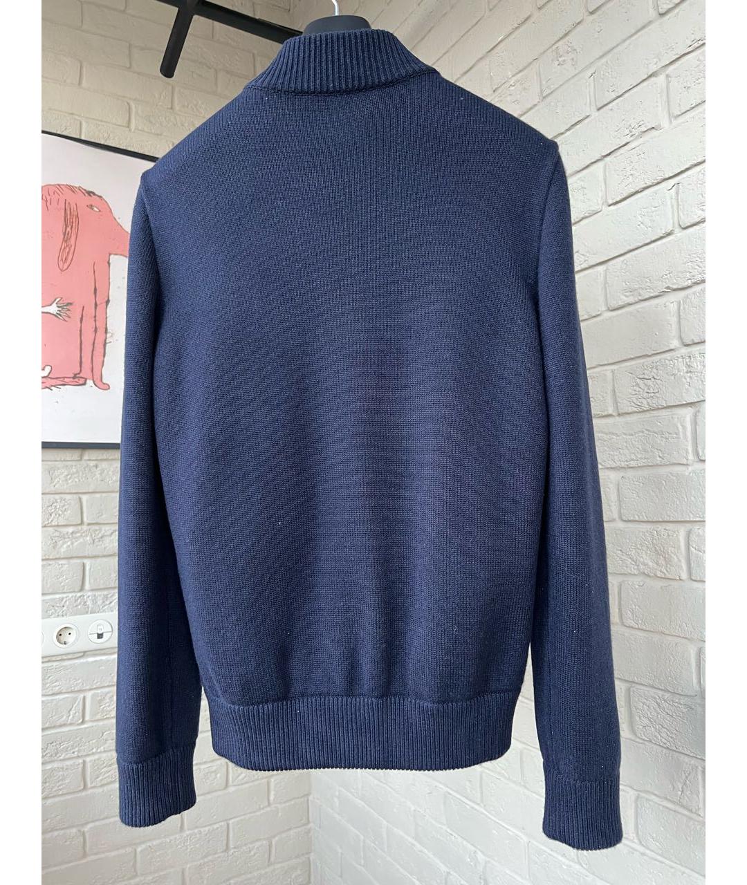ZILLI Темно-синий кашемировый кардиган, фото 5