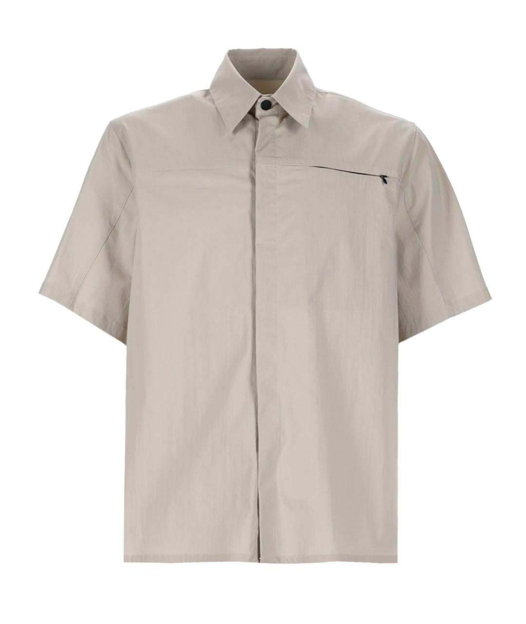 MSGM Серая хлопковая кэжуал рубашка, фото 1