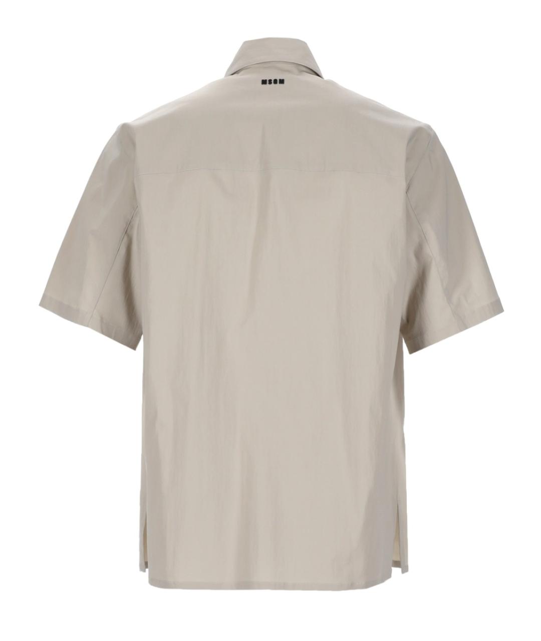 MSGM Серая хлопковая кэжуал рубашка, фото 2