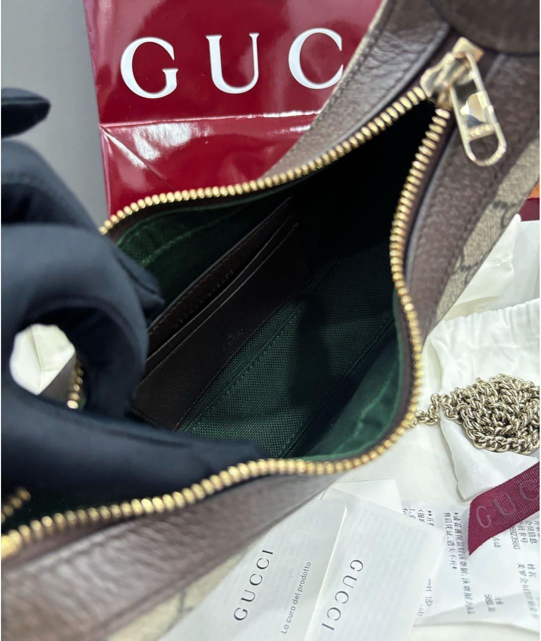 GUCCI Коричневая сумка через плечо, фото 7