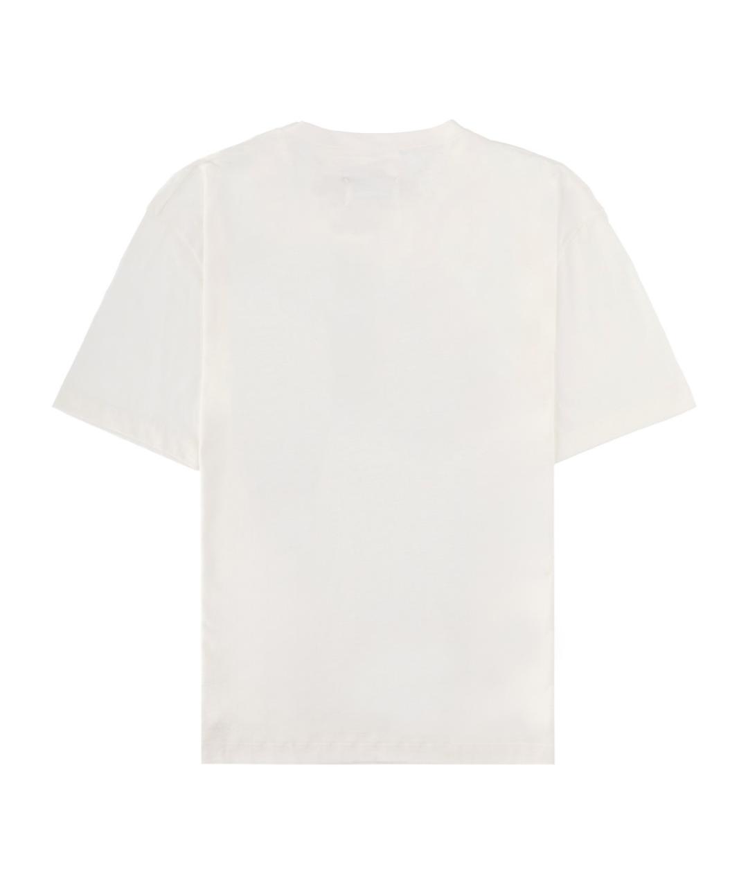 MAISON MARGIELA Белая хлопковая футболка, фото 2