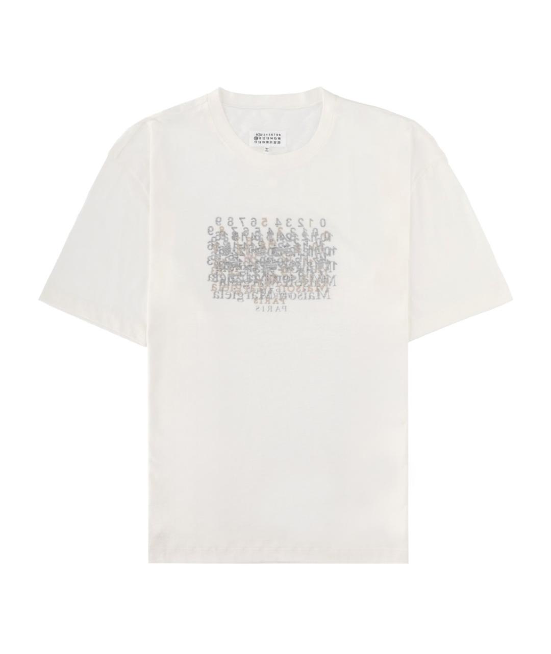 MAISON MARGIELA Белая хлопковая футболка, фото 1