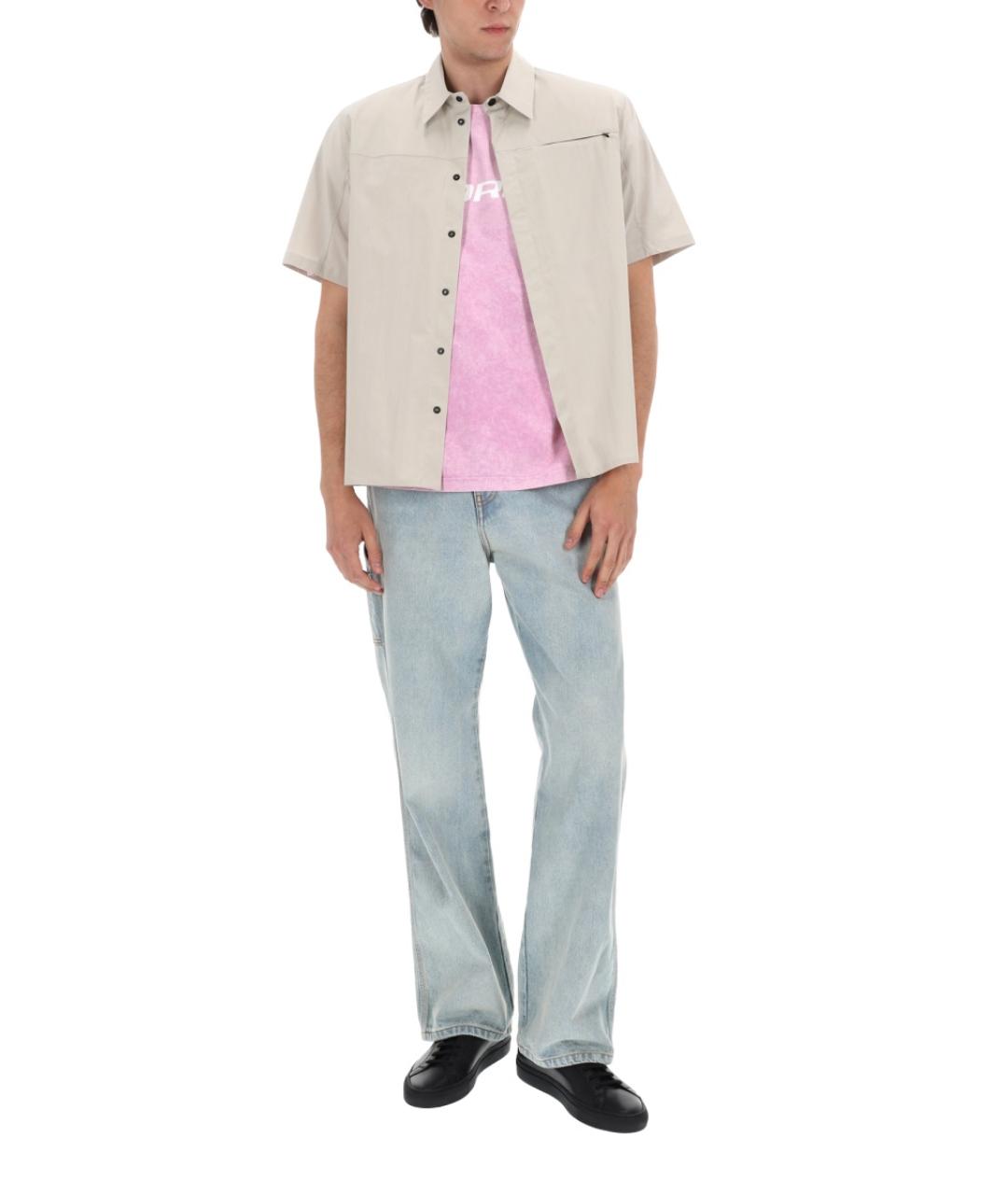 MSGM Голубые хлопковые прямые джинсы, фото 2